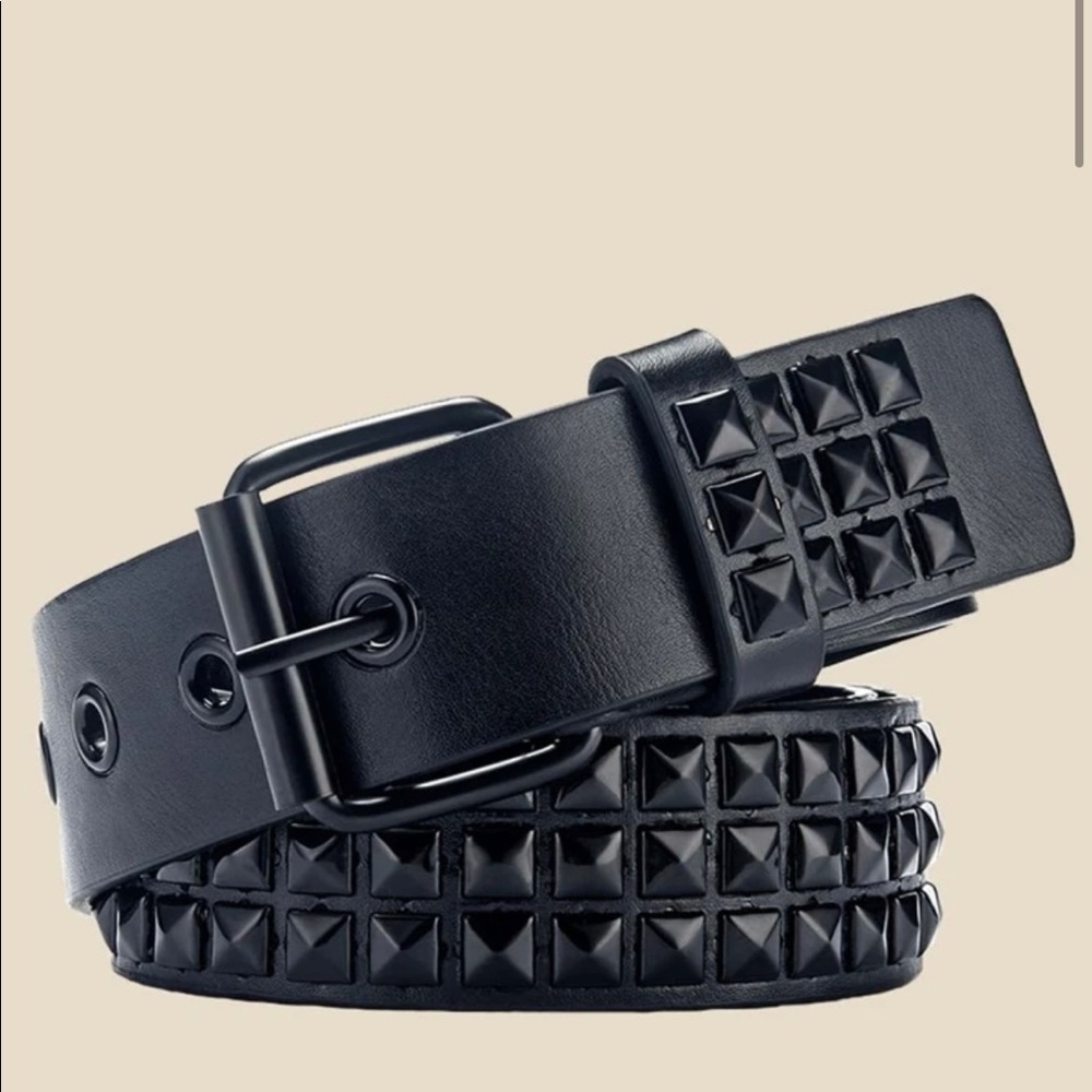 Black Studded Belt